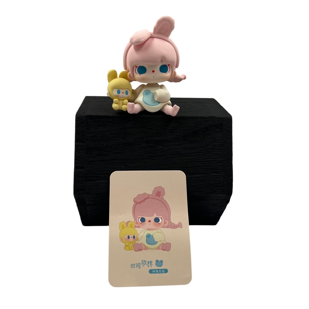TuTuBear Time Glitch Series Stay By My Side Mini Figure Card Pink Bunny Girl